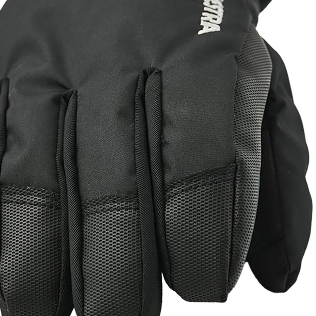 Gauntlet Czone jr. Luffer i farven Mitt sort/Graphite nærbillede af materiale