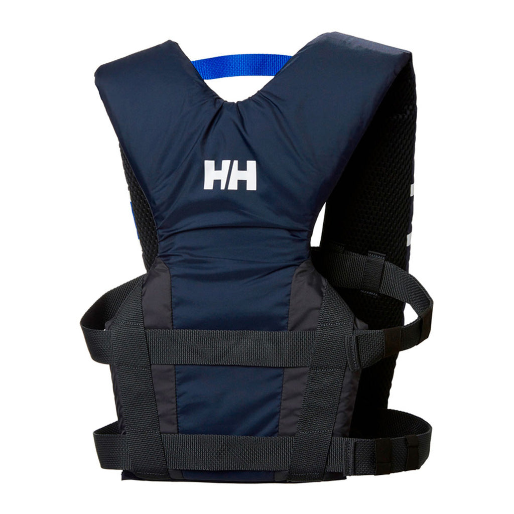 En Svømmevest, Comfort Compact 50N Life i farven Evening blå set bagfra