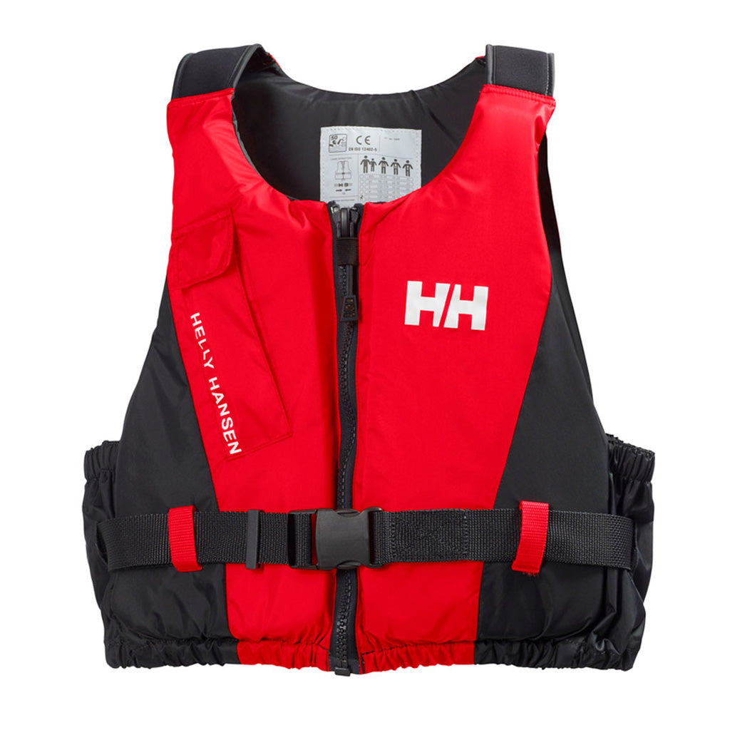 En Svømmevest, Rider i farven rød/Ebony