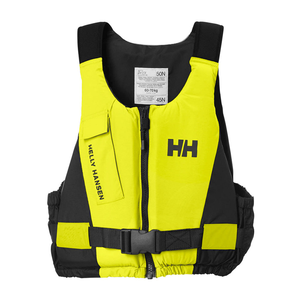 En Svømmevest, Rider i farven gul/sort