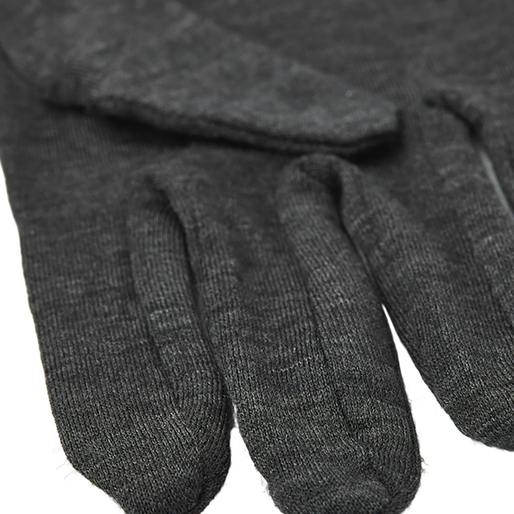 Merino Wool Liner Active 5 Finger Handsker i farven Koks nærbillede