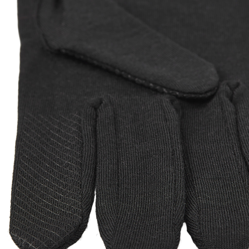 Merino Wool Liner Long 5 finger Handsker i farven Svart nærbillede