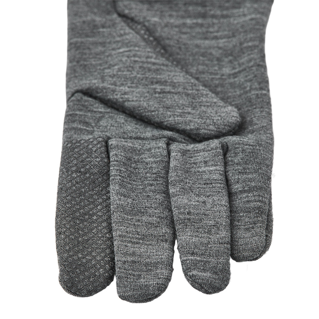 Touch Point Wamth 5 Finger Handsker i farven grå nærbillede af materiale