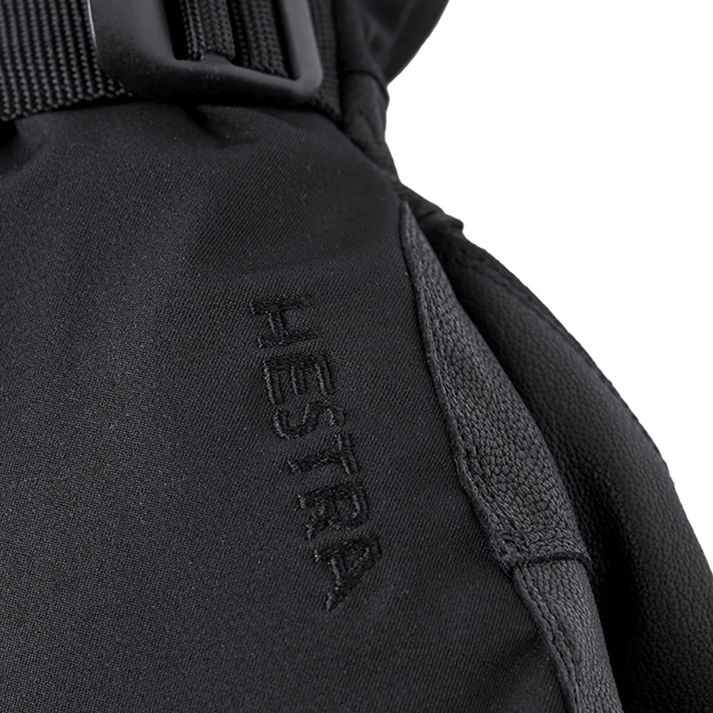 Army Leather Extreme Luffer i farven sort / sort nærbillede