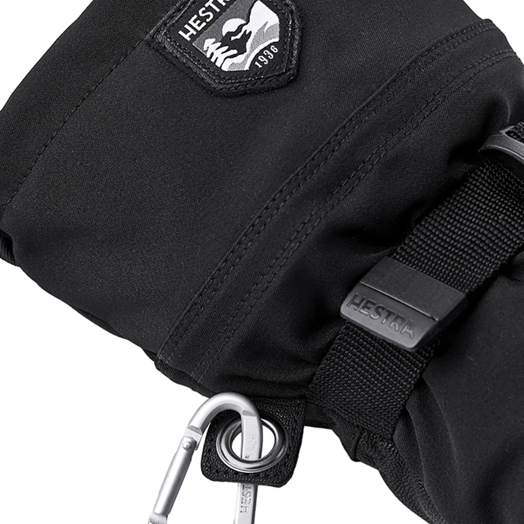 Army Leather Extreme Luffer i farven sort / sort nærbillede