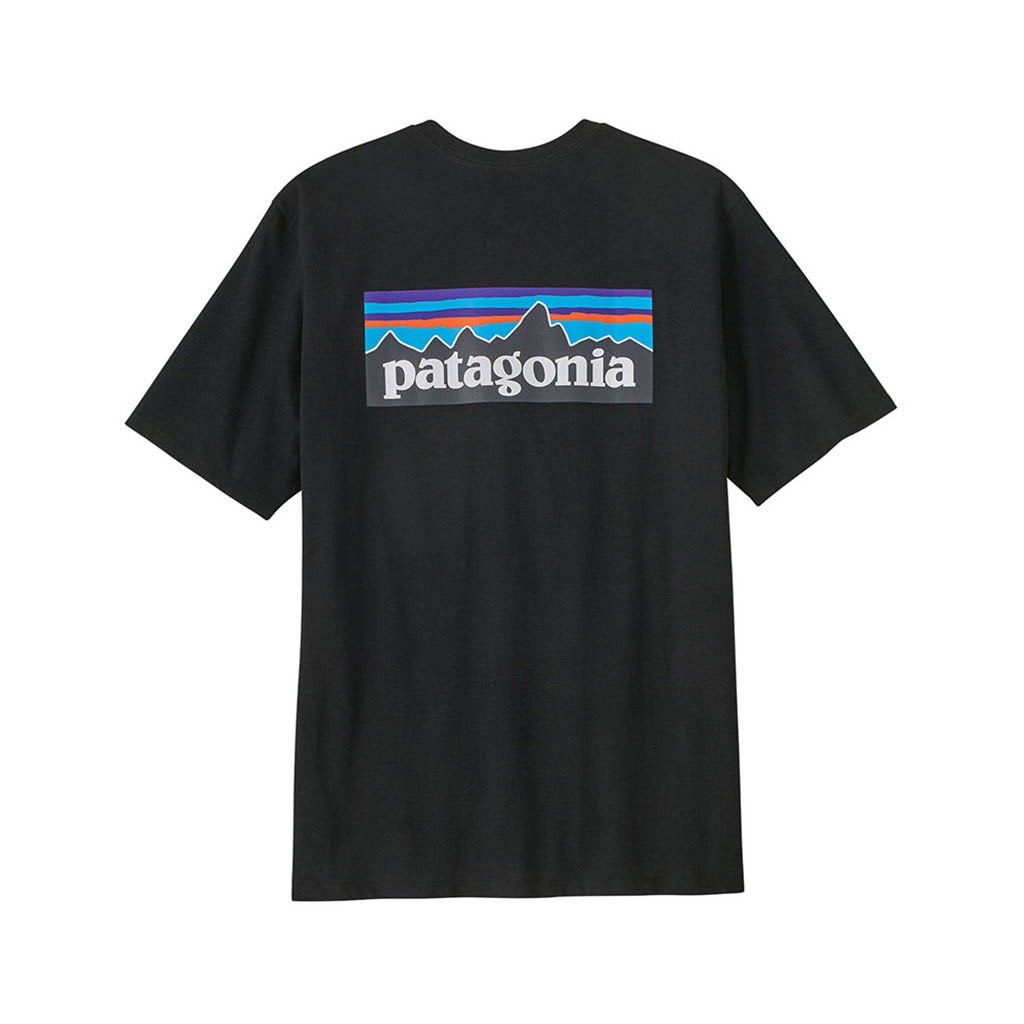 En T-Shirt, P-6 Logo Responsibili-Tee i farven sort set bagfra