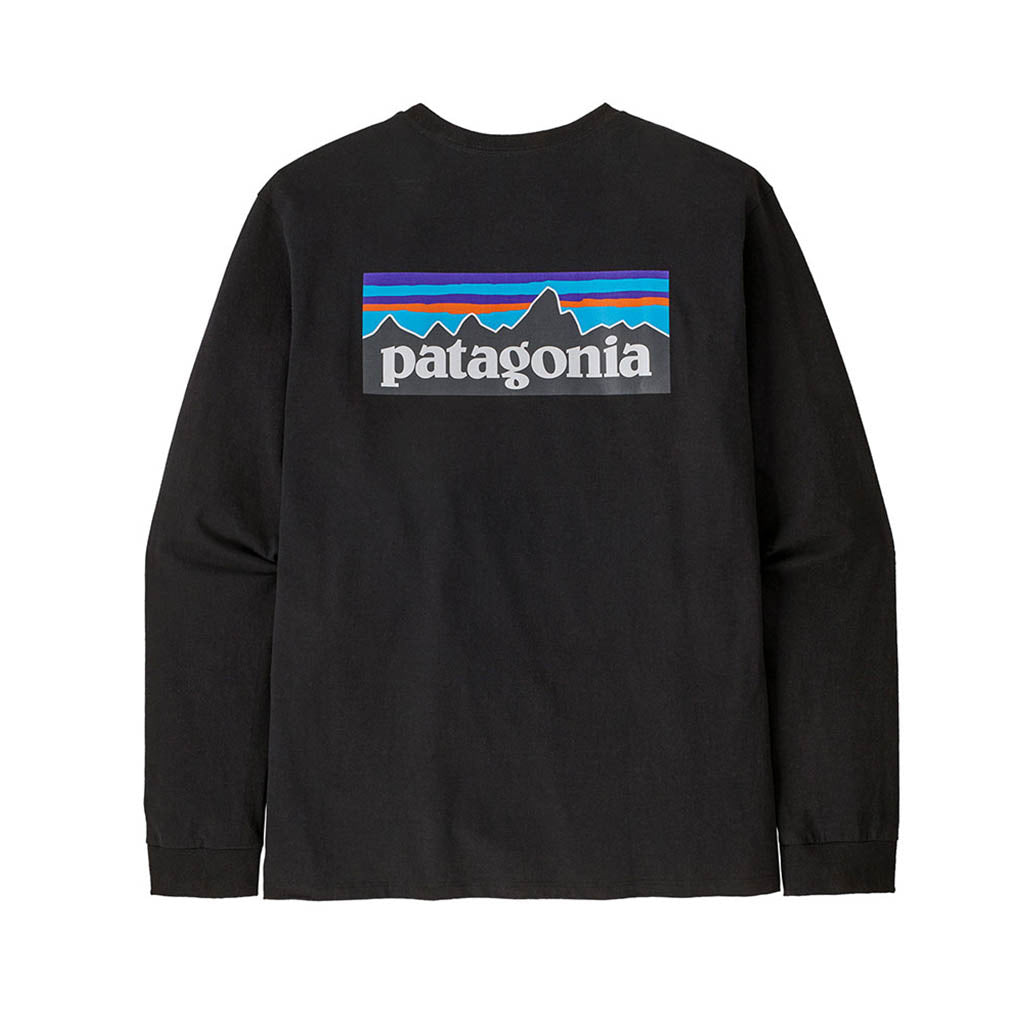 En Langærmet T-shirt, L/S P-6 Logo Responsibili-Tee i farven sort set bagfra