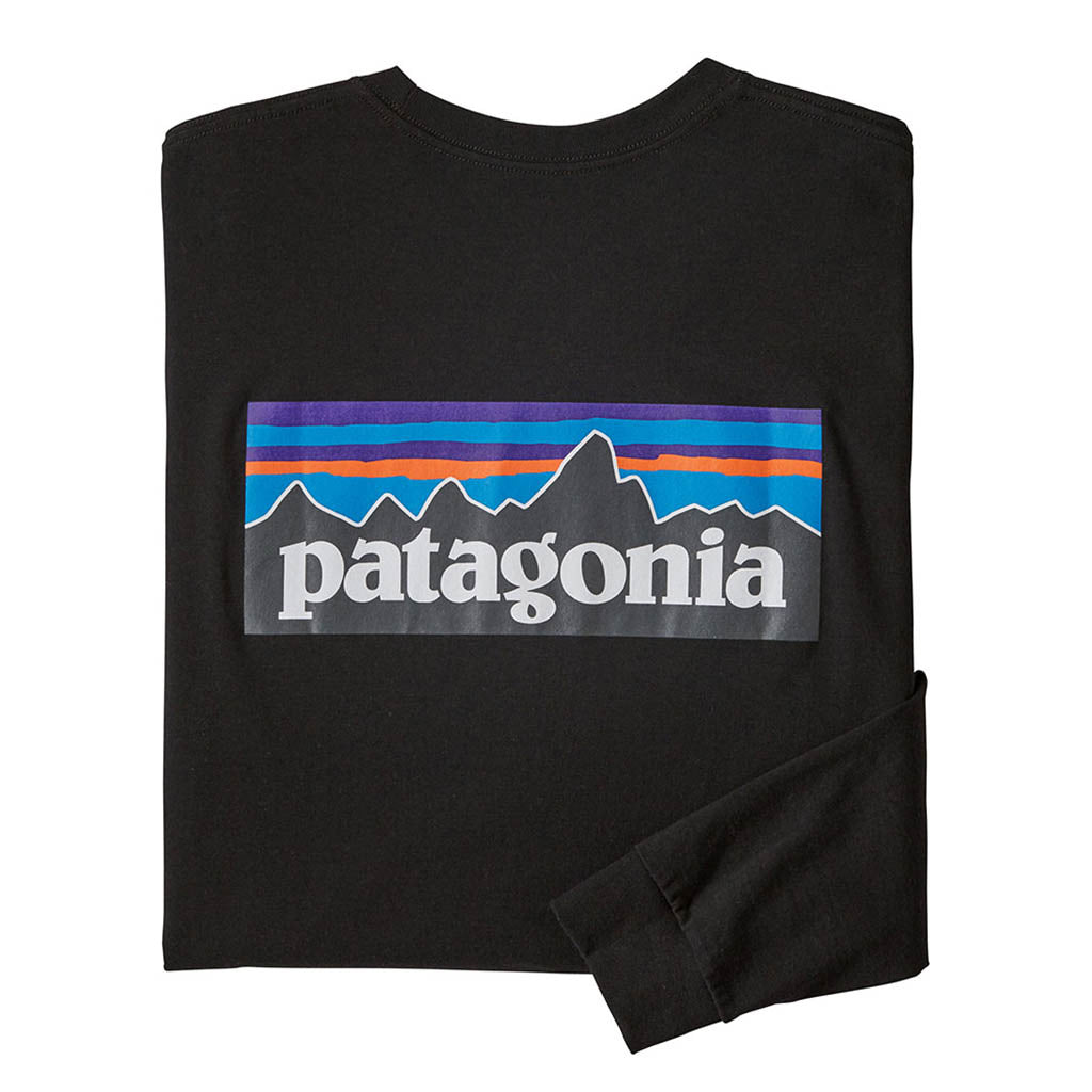 En Langærmet T-shirt, L/S P-6 Logo Responsibili-Tee i farven sort set bagfra