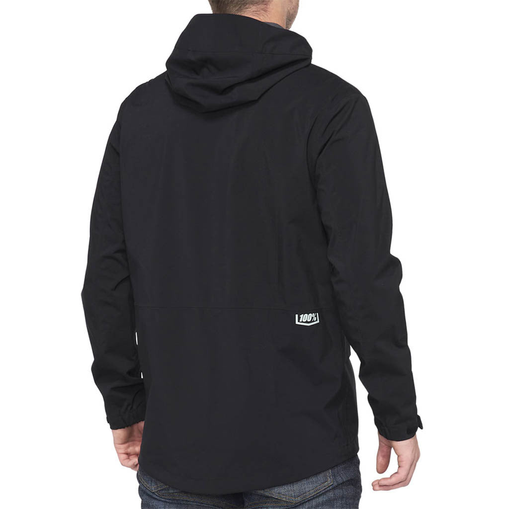 En Jakke, Hydromatic Parka Lightweight Waterproof i farven sort set bagfra
