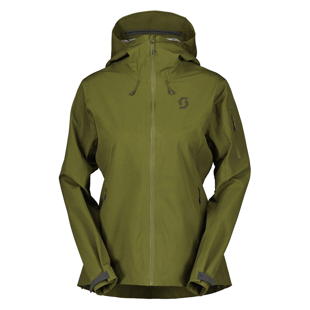 En Skijakke, Explorair 3L i farven Fir grøn set forfra