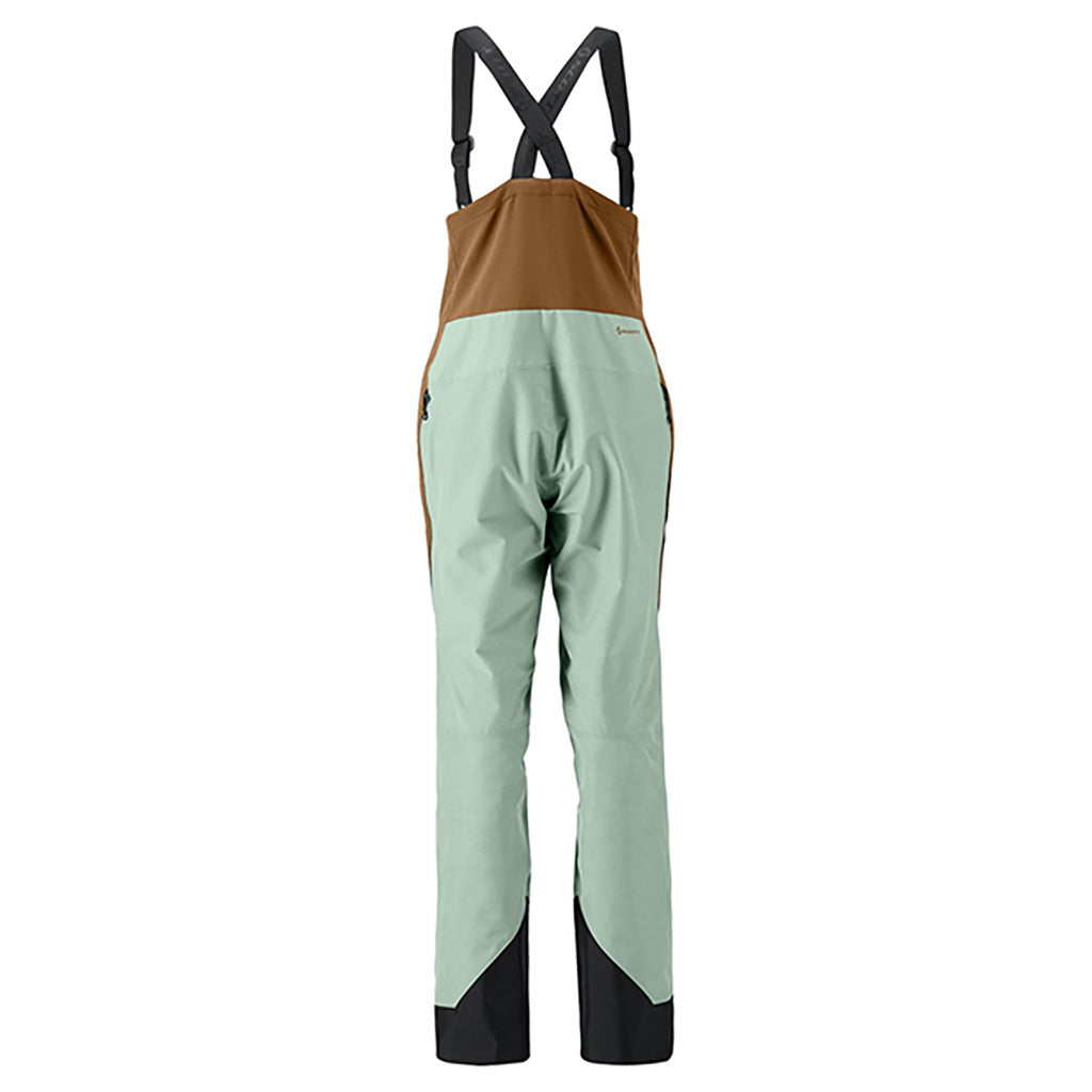 Vertic GORE-TEX 2L Skibukser i farven brun/Fresh grøn set bagfra