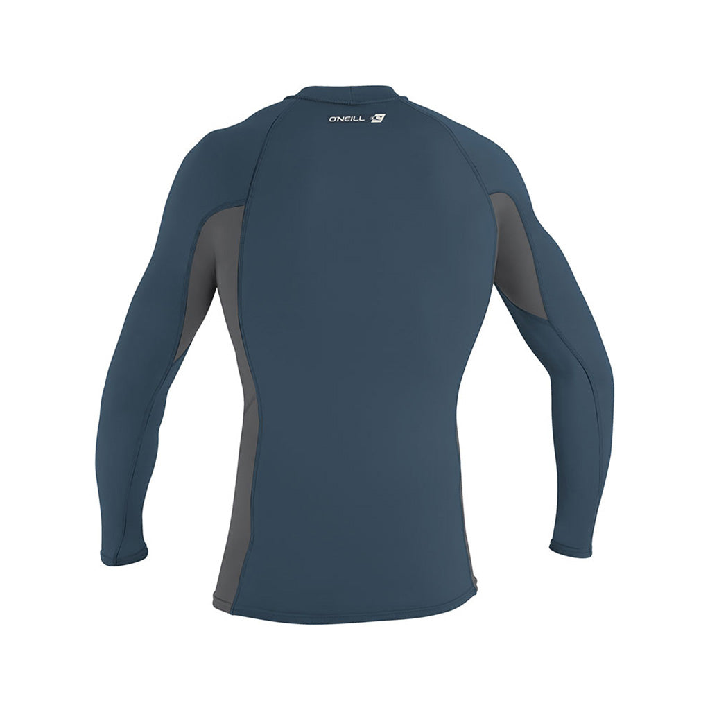 En Rashguard, Premium Skins L/S i farven Copen blå/Smoke/Cpn Bl set bagfra