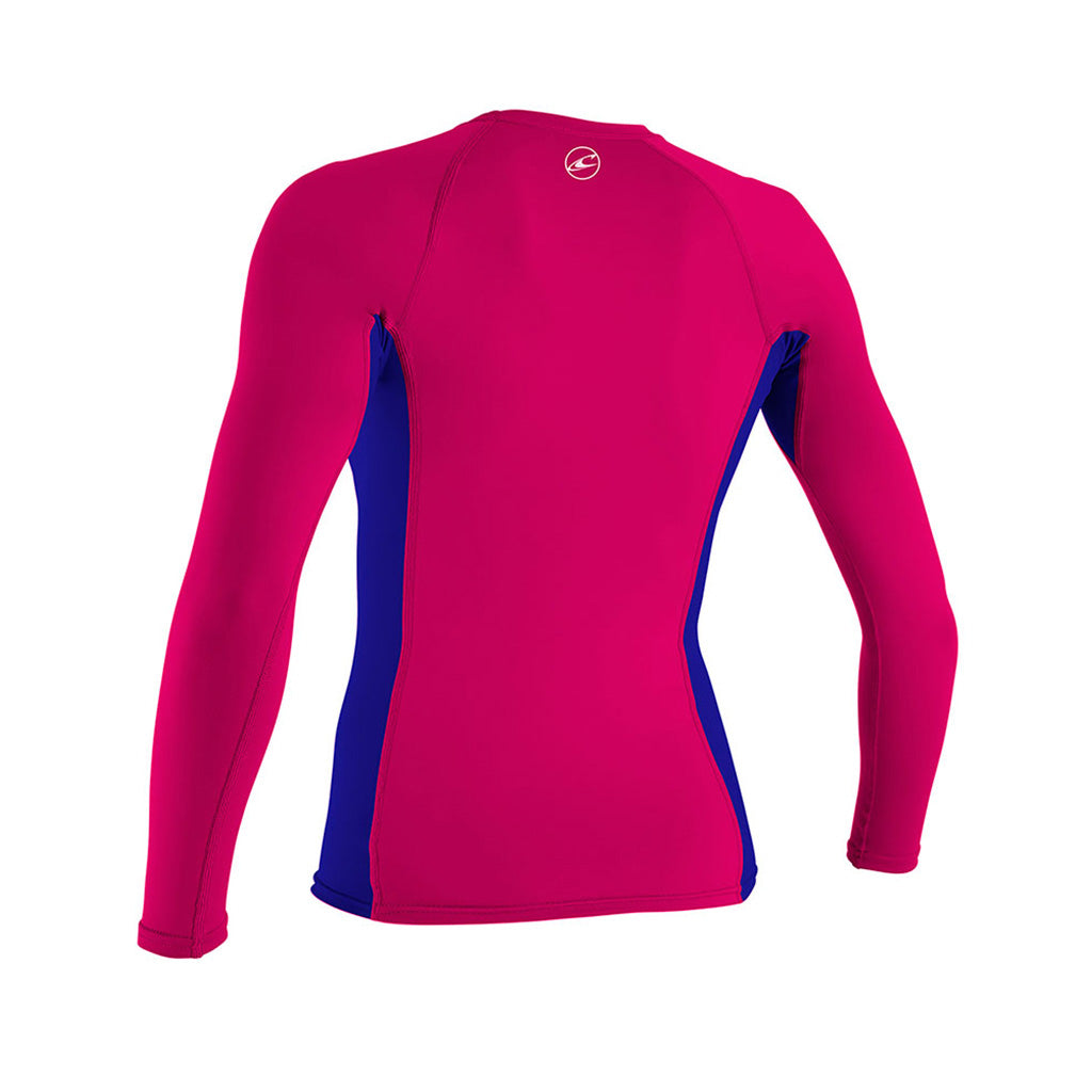 Girls Skins L/S Crew Våddragt set bagfra