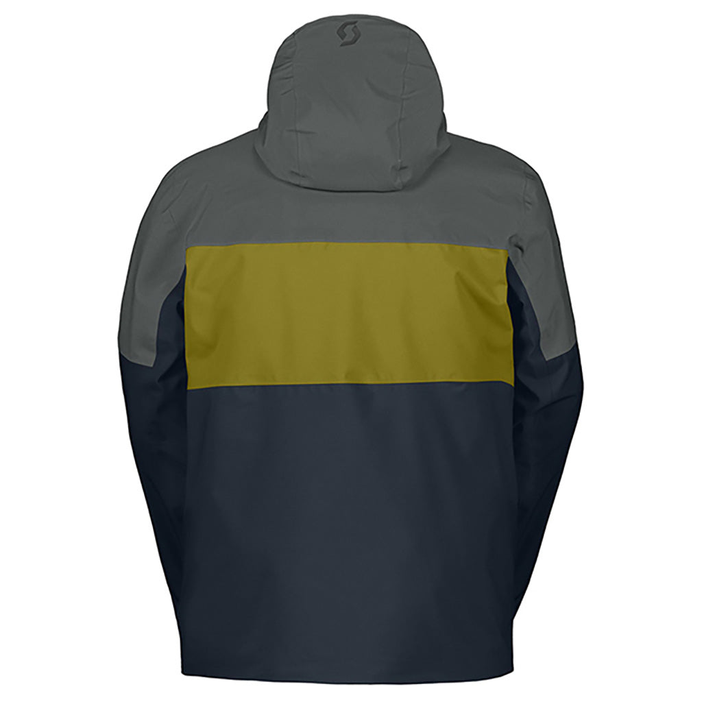 En Skijakke, Ultimate Dryo 10 i farven Shadow grå/Meadow grøn set bagfra