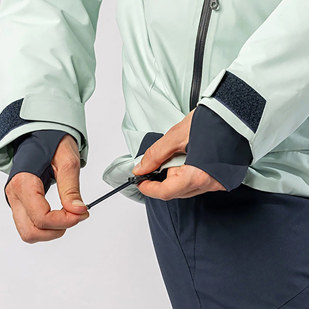 En Skijakke, Ultimate Dryo 10 i farven Fresh grøn detalje