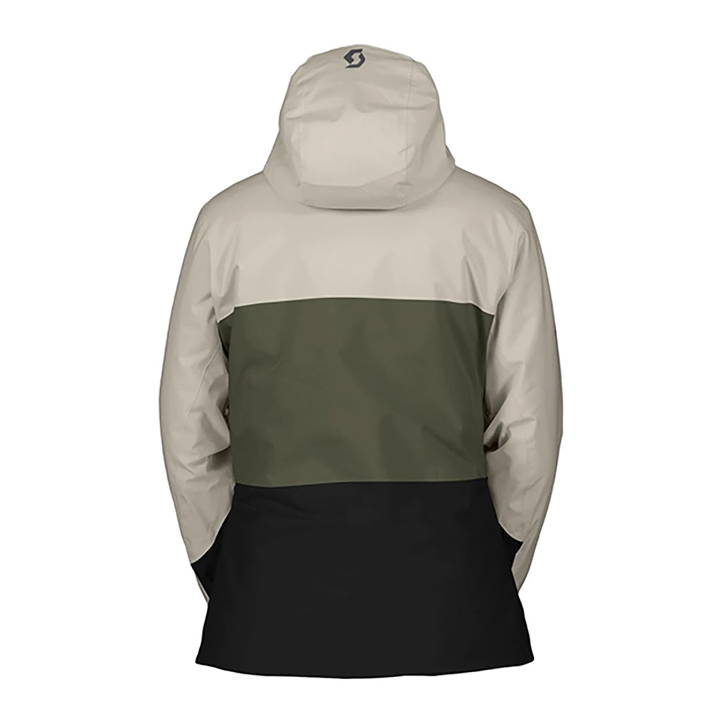 En Skijakke, Ultimate Dryo 10 i farven Douglas grøn/sort set bagfra