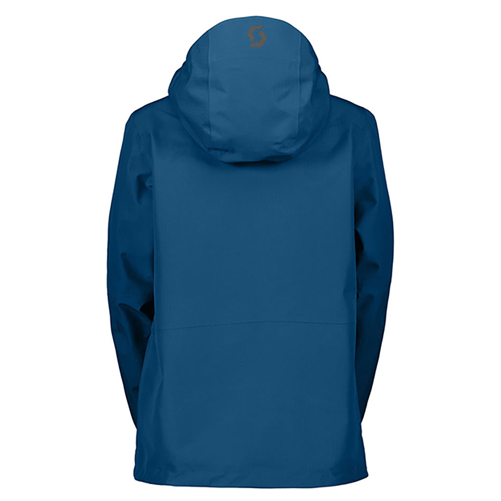 En Skijakke, Vertic Ripstop 3L i farven Solid blå set bagfra