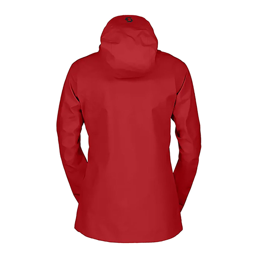 En Skijakke, Explorair 3L i farven Power rød set bagfra