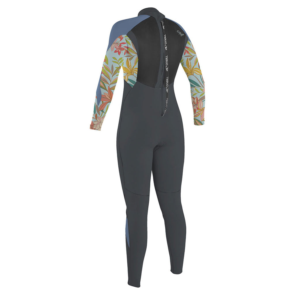 Girls Epic 5/4 Back Zip Gra/Dahlia/Inf Våddragt set bagfra
