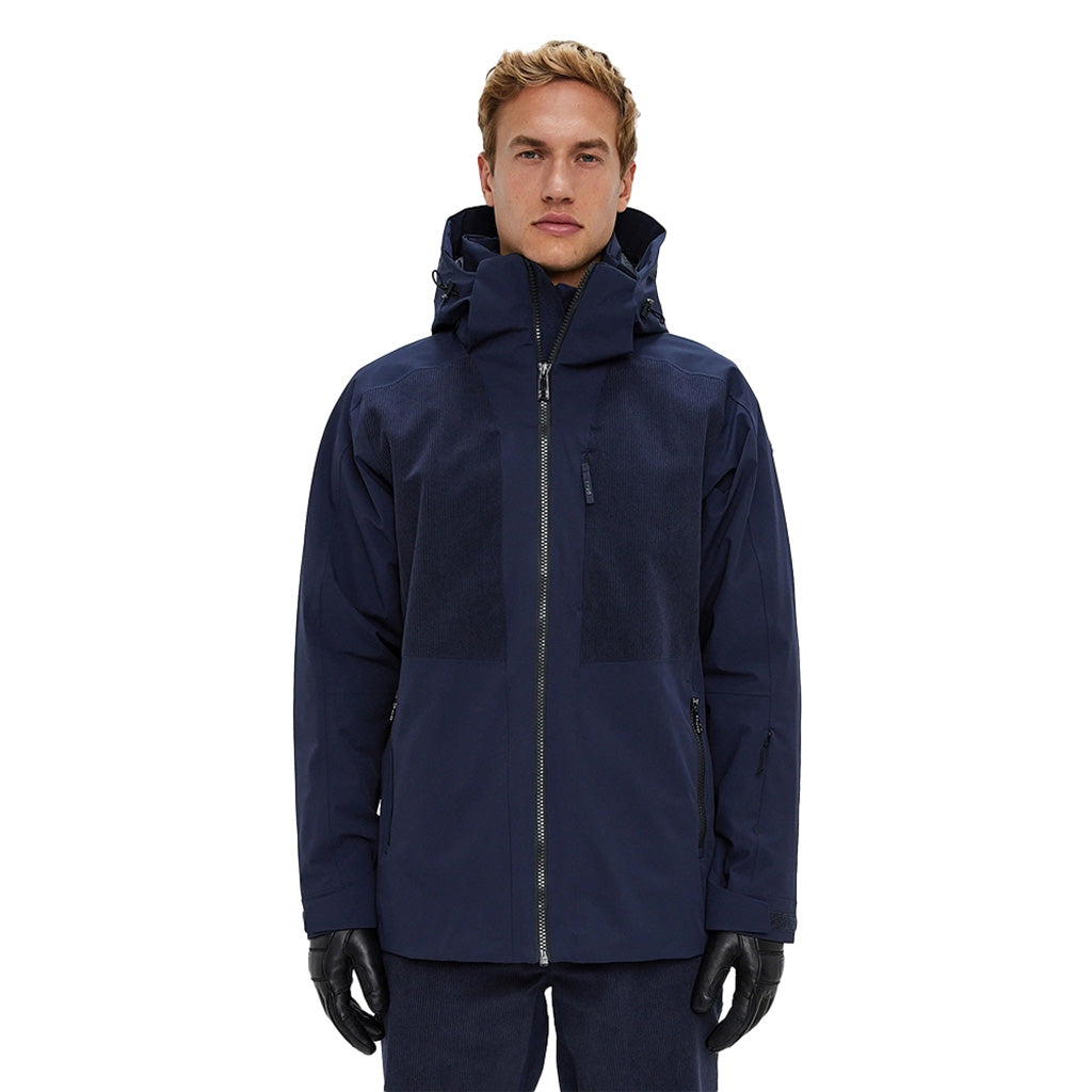En Skijakke, Andrew Cord Ski i farven Navy set forfra