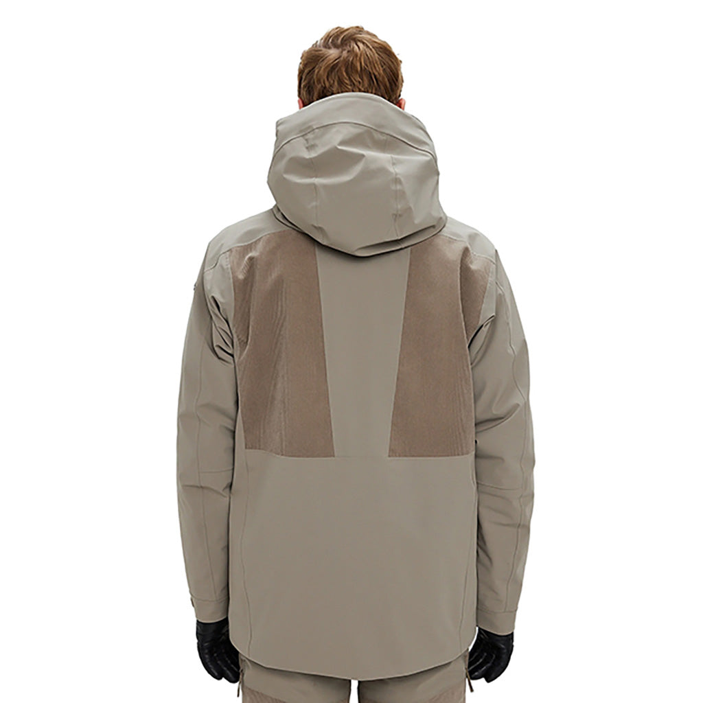 En Skijakke, Andrew Cord Ski i farven Lt Beige set bagfra