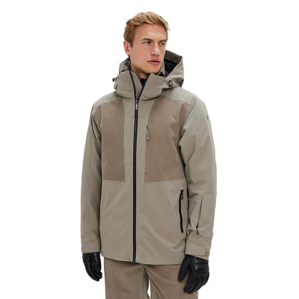 En Skijakke, Andrew Cord Ski i farven Lt Beige set forfra