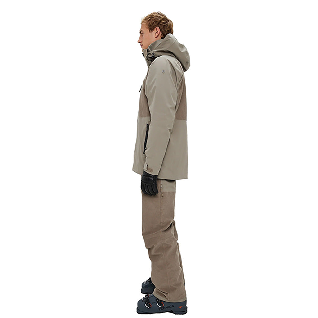 En Skijakke, Andrew Cord Ski i farven Lt Beige set fra venstre side