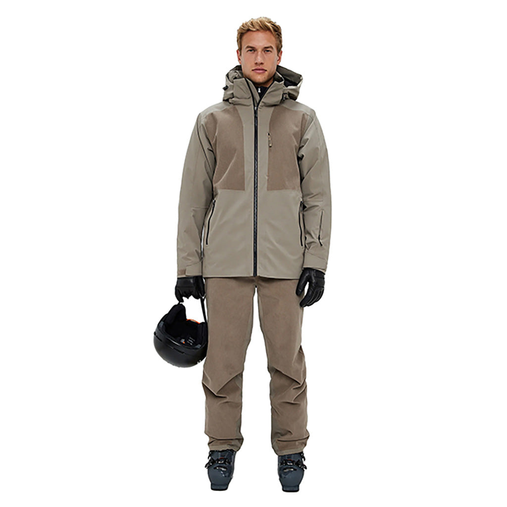 En Skijakke, Andrew Cord Ski i farven Lt Beige set forfra