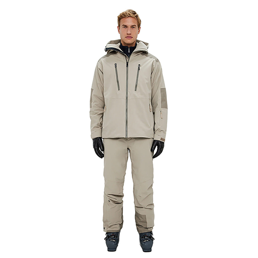 En Skijakke, Dene Ski i farven Lt Beige set forfra