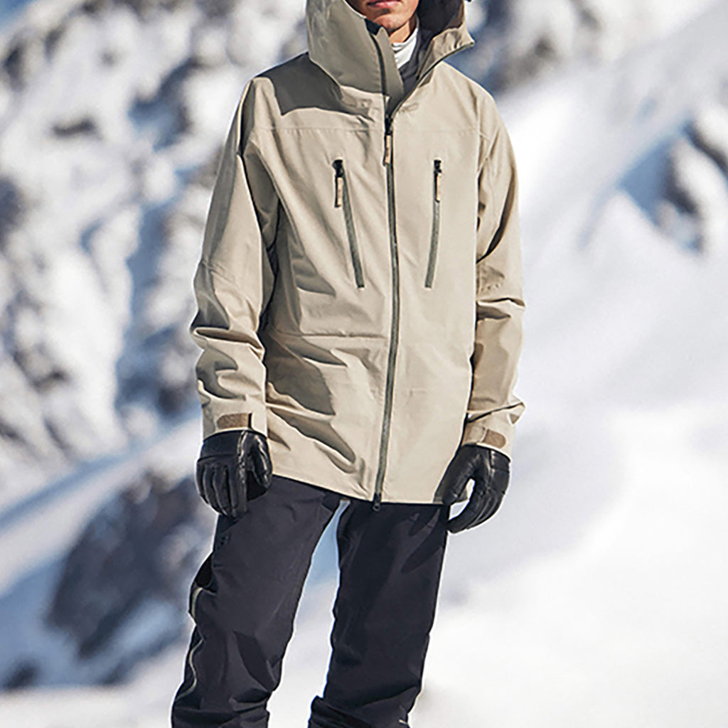 En Skijakke, Dene Ski i farven Lt Beige set forfra