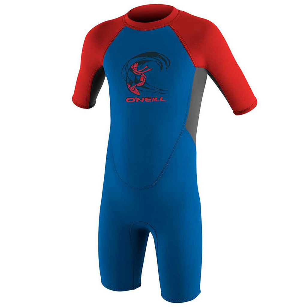 Toddler Reactor-2 2mm Back Zip S/S Spring Våddragt set forfra med skrå vinkel