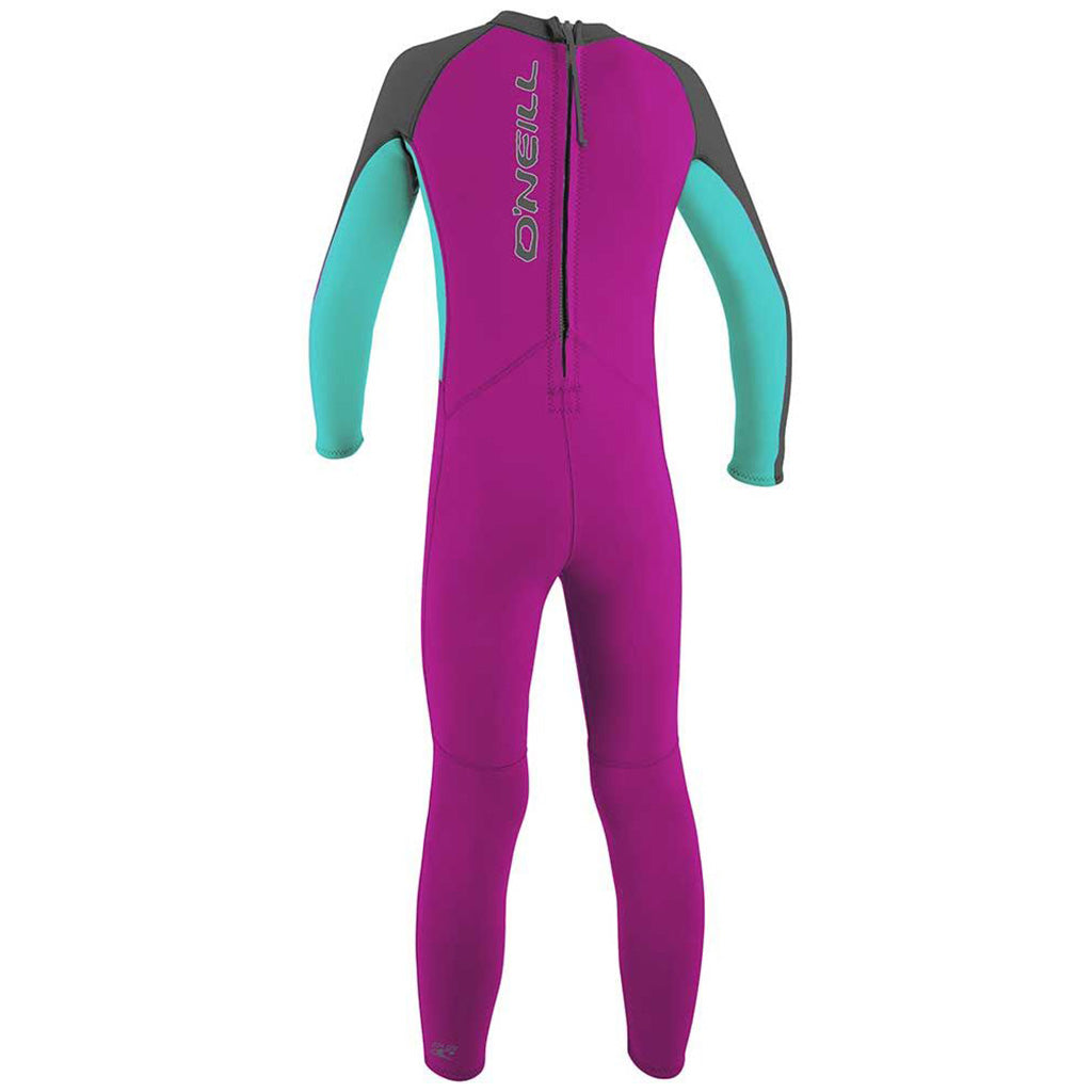 Toddler Reactor-2 2mm Back Zip Full - Girls Våddragt set bagfra