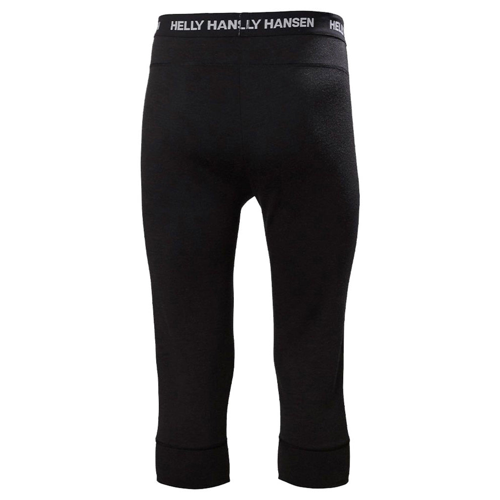 Skiundertøj, Lifa Merino Midweight Pant i farven sort set bagfra