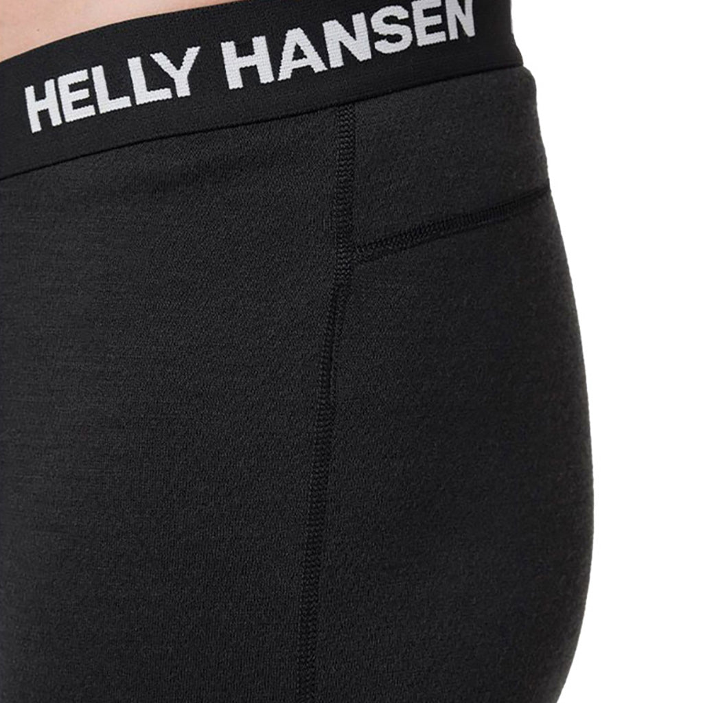 Skiundertøj, Lifa Merino Midweight Pant i farven sort nærbillede