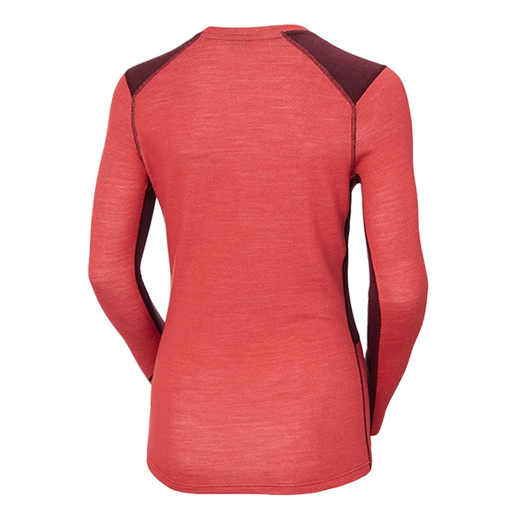LIFA MERINO MIDWEIGHT CREW Skiundertøj set bagfra