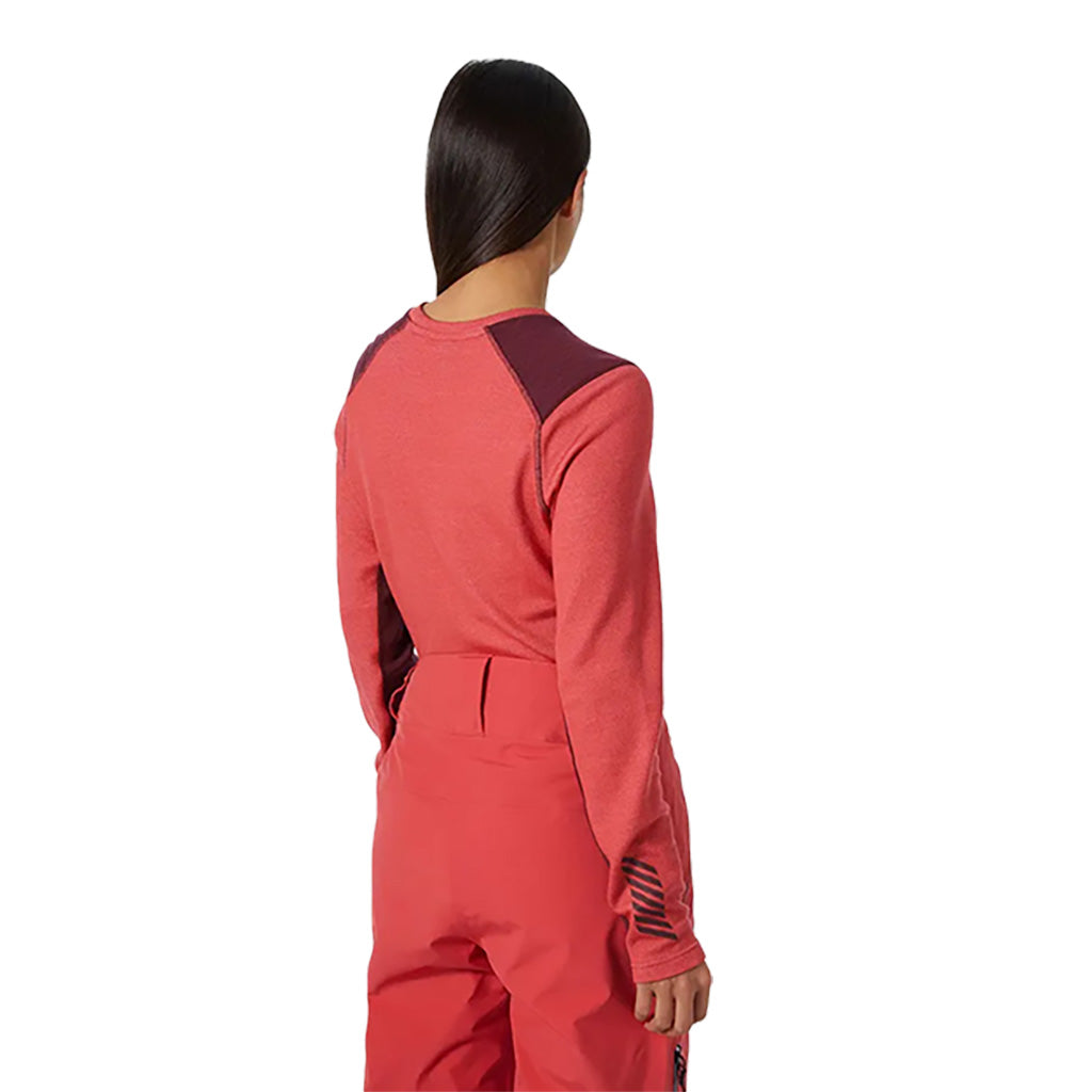 LIFA MERINO MIDWEIGHT CREW Skiundertøj set bagfra