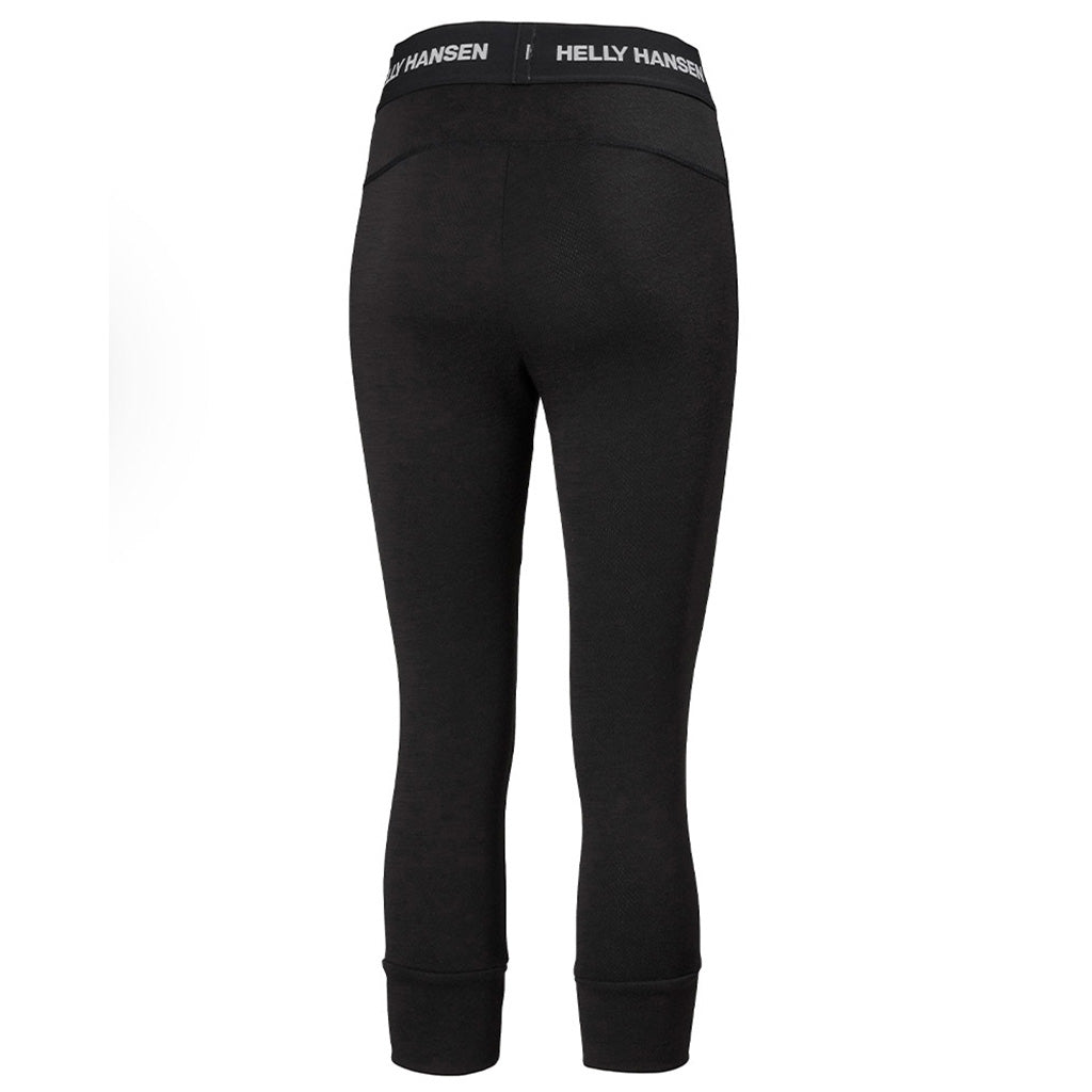 Skiundertøj, Lifa Merino Midweight i farven sort set bagfra