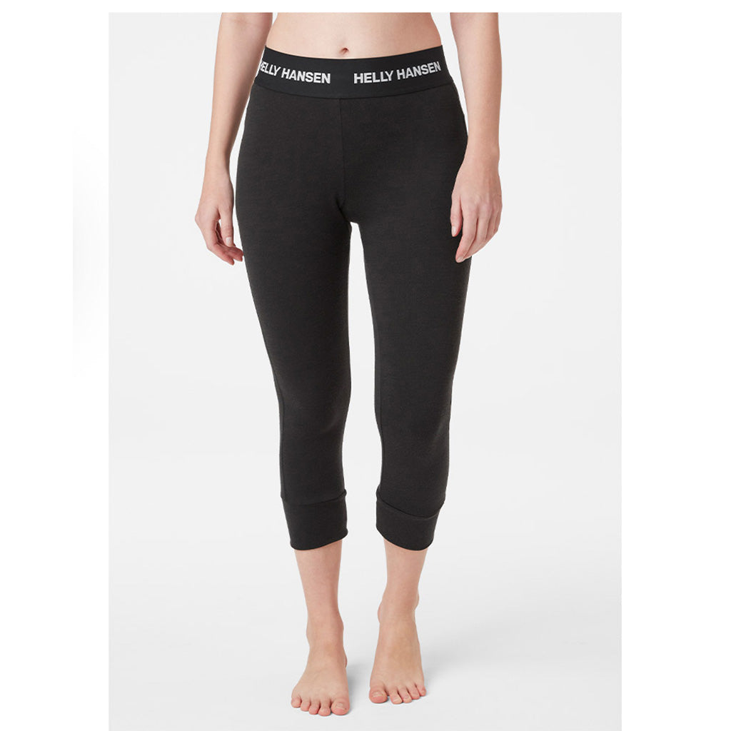 Skiundertøj, Lifa Merino Midweight i farven sort set forfra