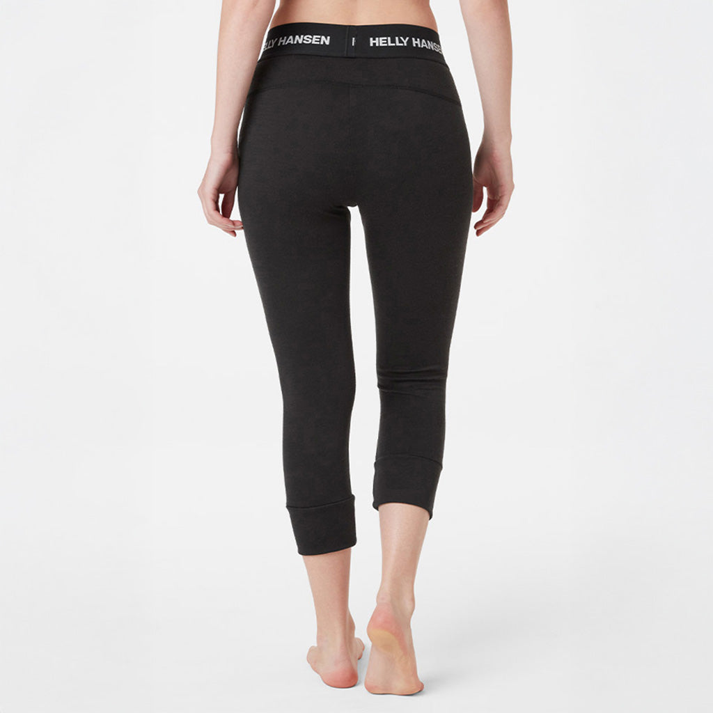 Skiundertøj, Lifa Merino Midweight i farven sort set bagfra