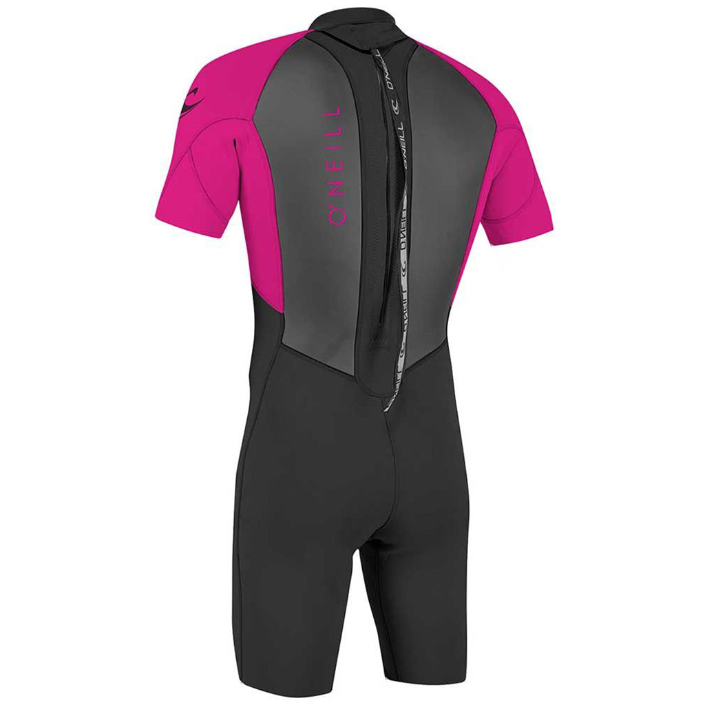 Youth Reactor-2 2mm Back Zip S/S Spring Våddragt set bagfra