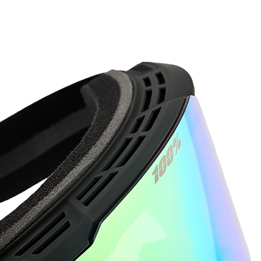 En Skibrille, Snowcraft i farven Hiper sort/grøn/Mir. grøn detalje