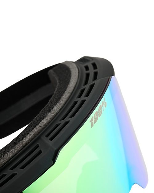 SNOWCRAFT HiPER Black/Green/Mir. Green - Skibrille + Ekstra Linse