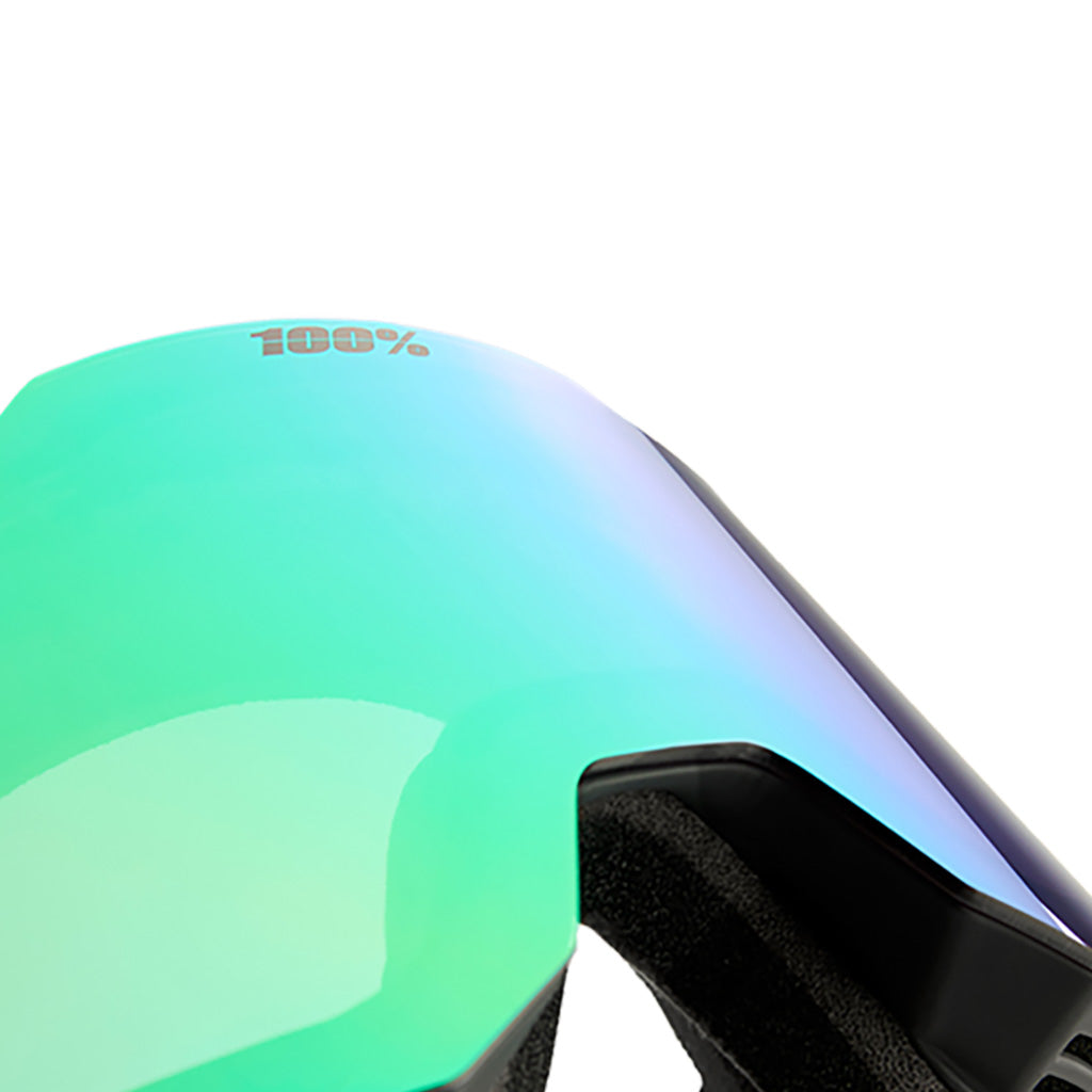 En Skibrille, Snowcraft i farven Hiper sort/grøn/Mir. grøn detalje