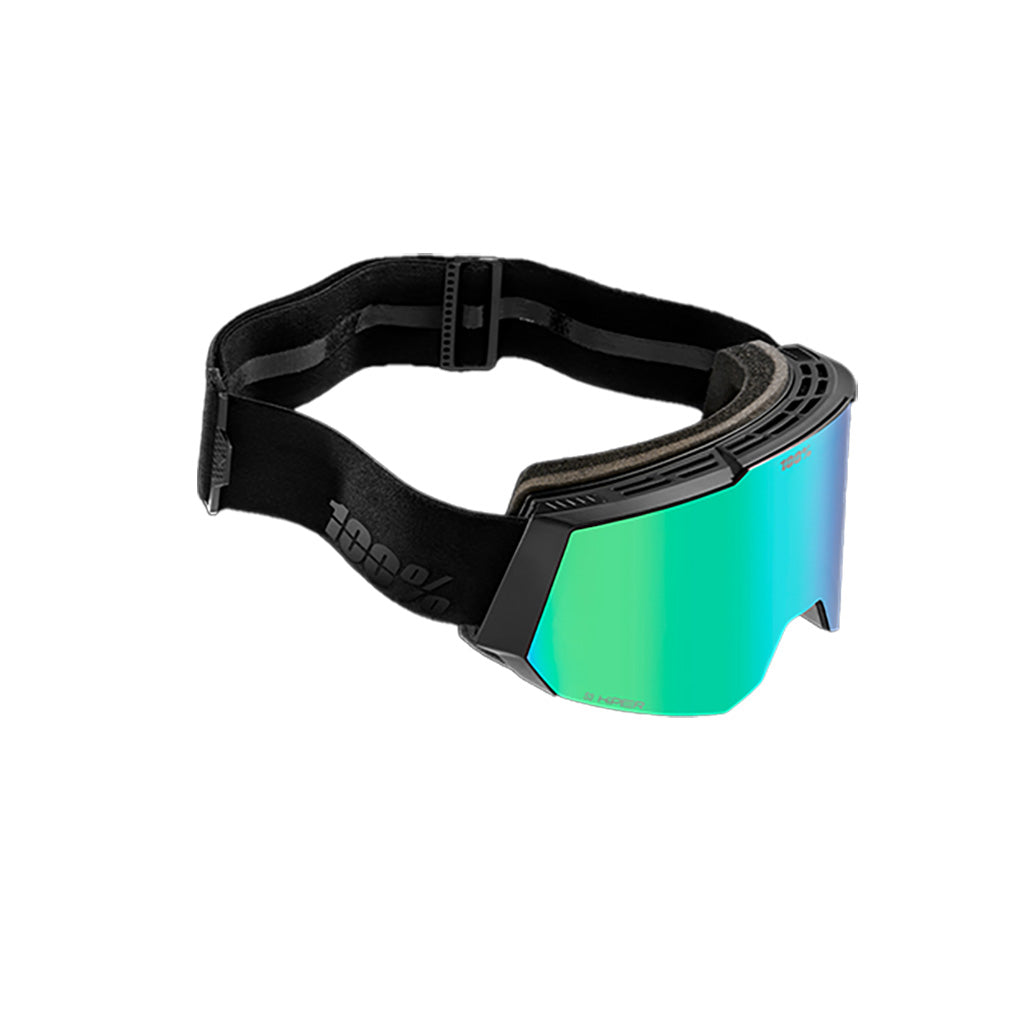 En Skibrille, Snowcraft i farven Hiper sort/grøn/Mir. grøn skrå vinkel