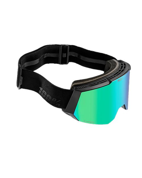SNOWCRAFT HiPER Black/Green/Mir. Green - Skibrille + Ekstra Linse
