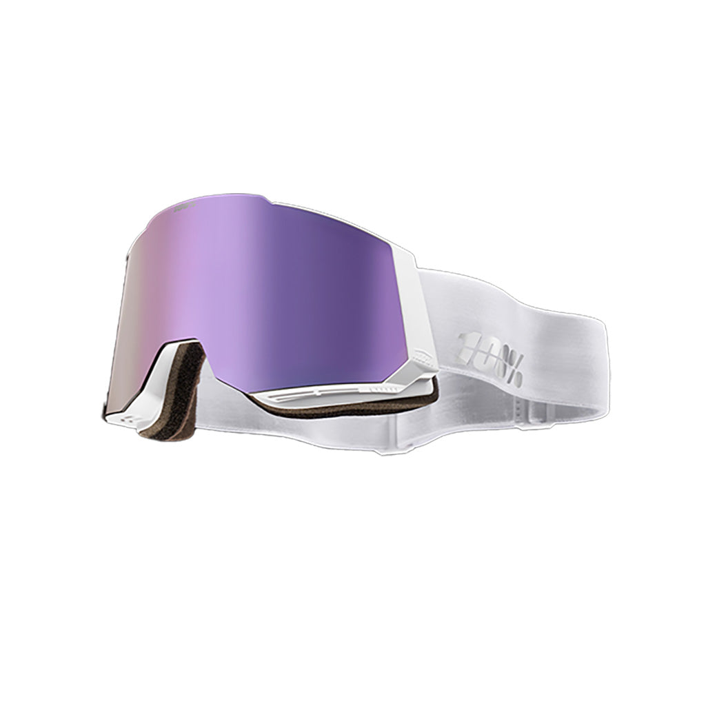 En Skibrille, Snowcraft i farven Hiper hvid/Lavender/Mir. Lavender set fra siden