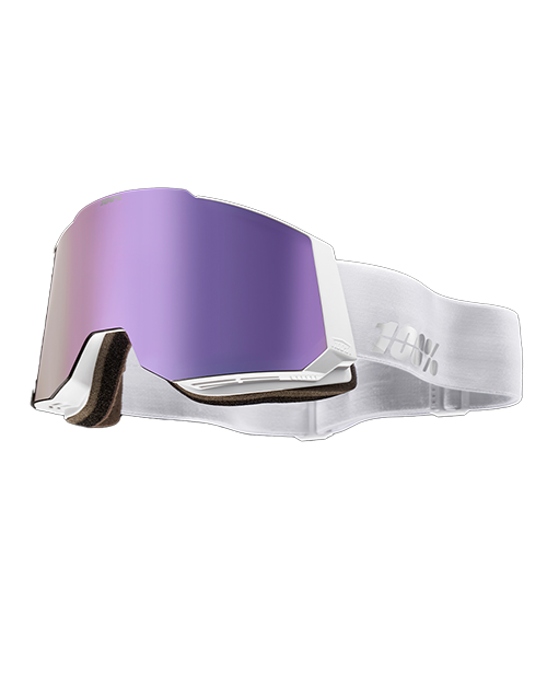 SNOWCRAFT HiPER White/Lavender/Mir. Lavender - Skibrille + Ekstra Linse
