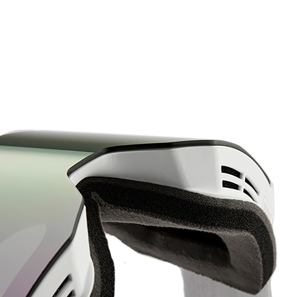 En Skibrille, Snowcraft i farven Hiper hvid/Lavender/Mir. Lavender set forfra closeup