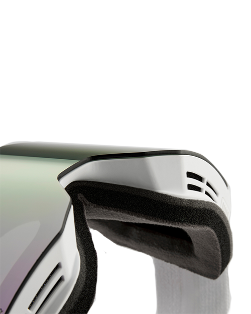 SNOWCRAFT HiPER White/Lavender/Mir. Lavender - Skibrille + Ekstra Linse