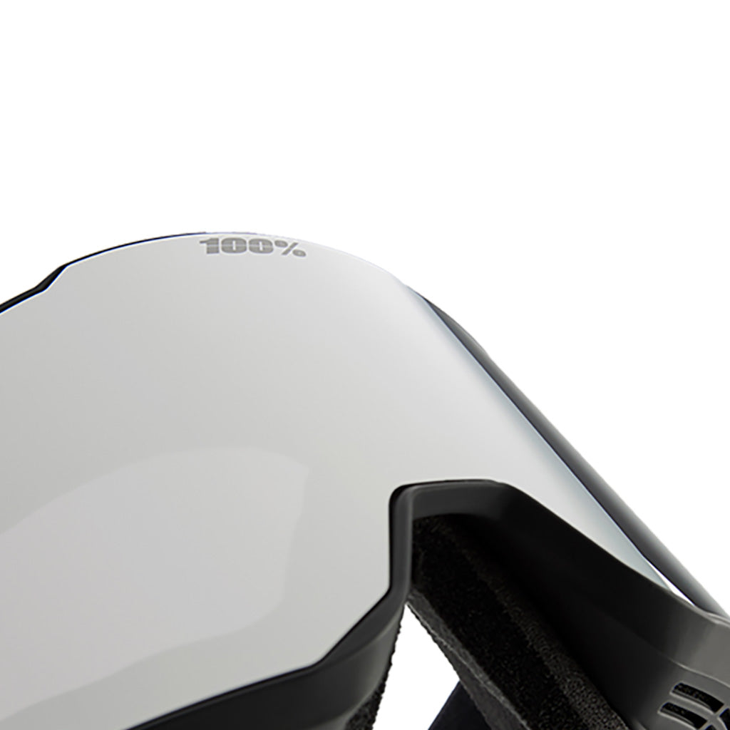 En Skibrille, Snowcraft XL Hiper i farven sort/Silver/Mir. Silver nærbillede